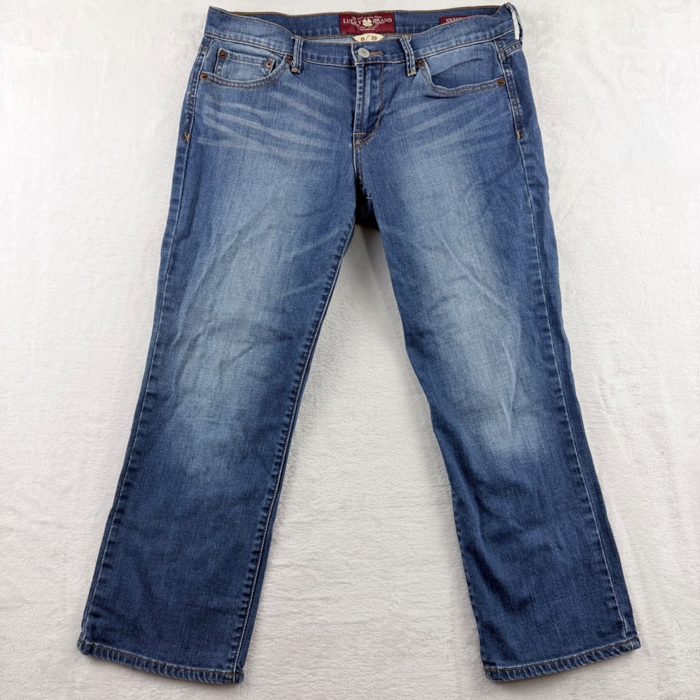 Lucky Brand Sweet 'N Crop Jeans Medium Wash Denim Size 8 / 29